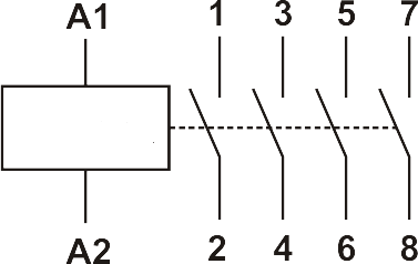 Modulárny stykač  MCF3 25A 4NO coil 230V AC