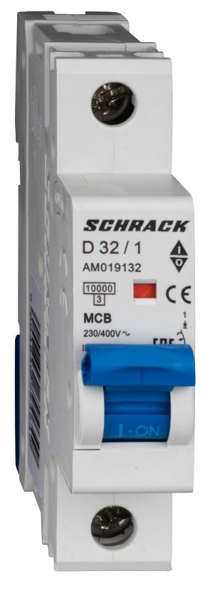 Istič D32/1 10kA, charakteristika D 32A, 1-pólový