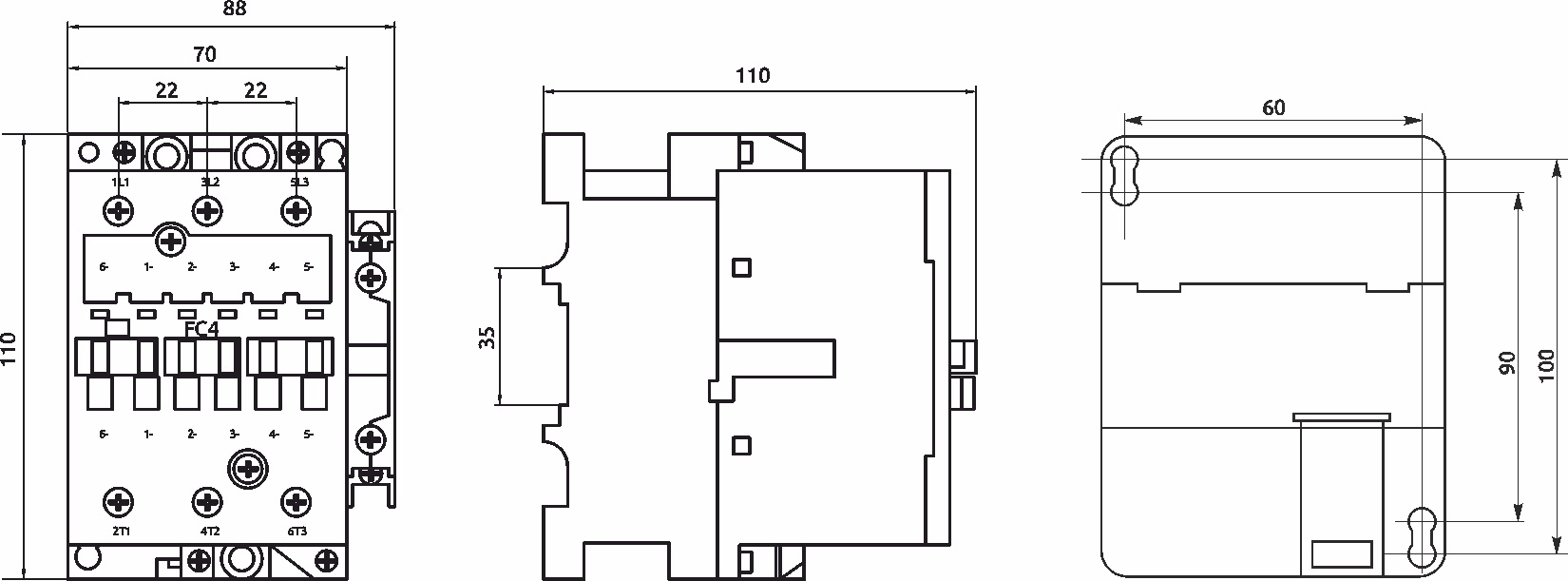 AC stykač FC4 63A 24V
