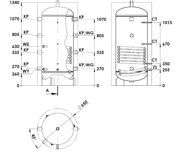 Akumulačná nádoba WGJ-B PSTW+ 220