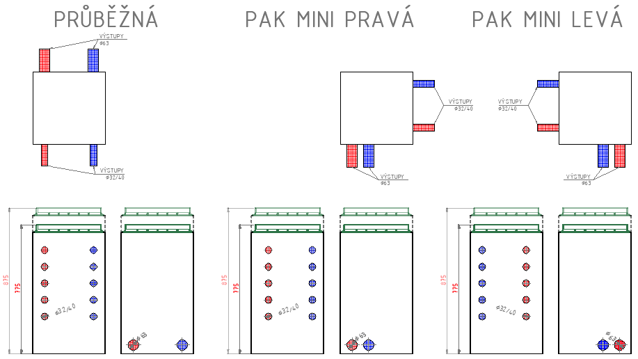 Zberná nádrž PAK MINI 4/4 Ø 40mm