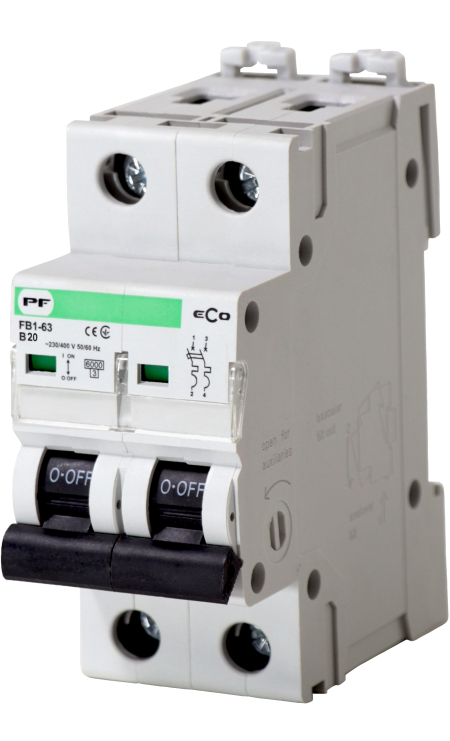 Promfactor modulárny istič FB1-63 2P B 20A 6kA ECO