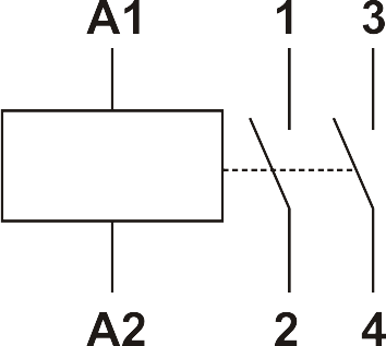 Modulárny stykač  MCF3 25A 2NO  coil 24V AC