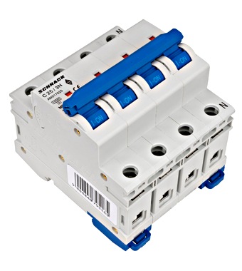 Istič C25/3N 10kA, charakteristika C 25A, 3+N