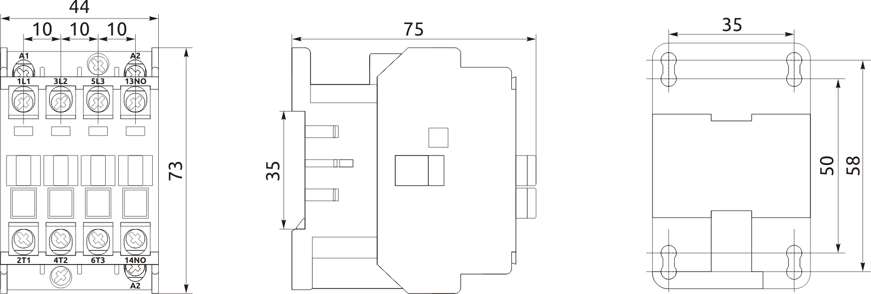 AC stykač FC1 6A 230V