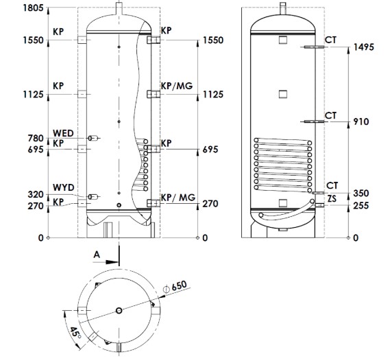 Akumulačná nádoba WGJ-B PSTW+ 300