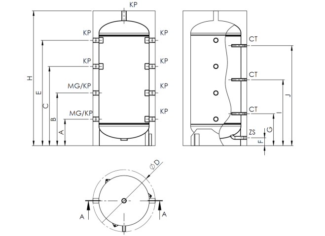 Akumulačná nádoba WGJ-B 5000