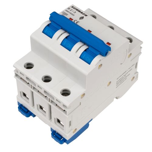 Istič B10/3 10kA, charakteristika B 10A, 3-pólový