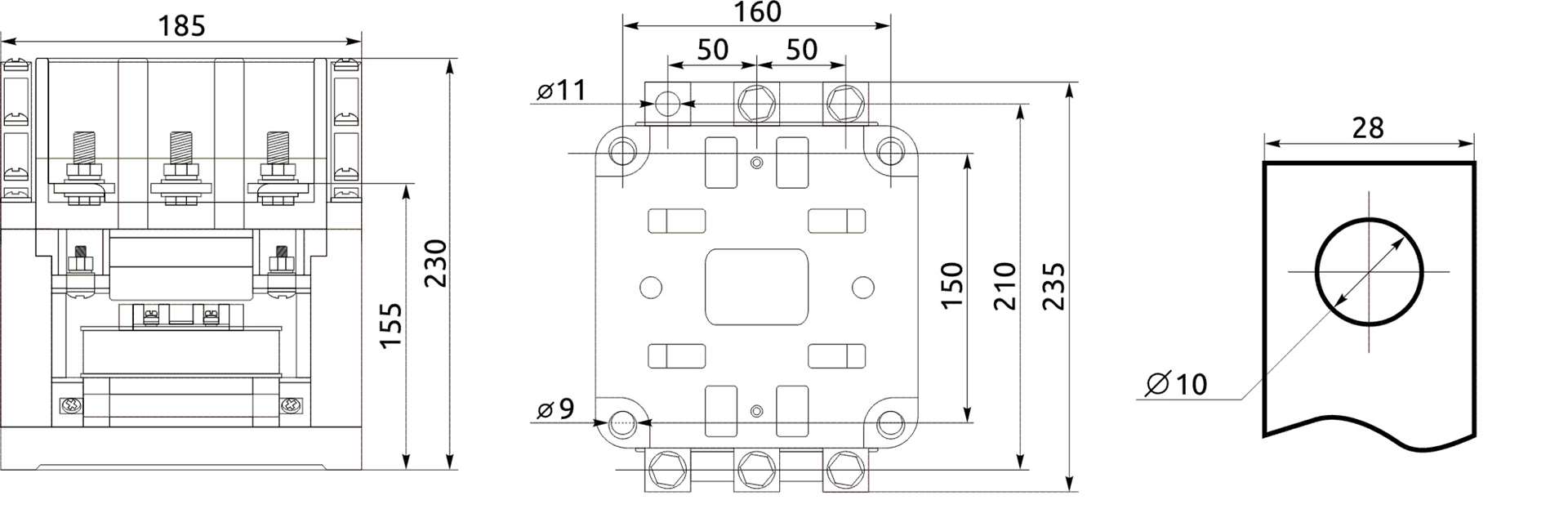 AC stykač FC7 400A 230V