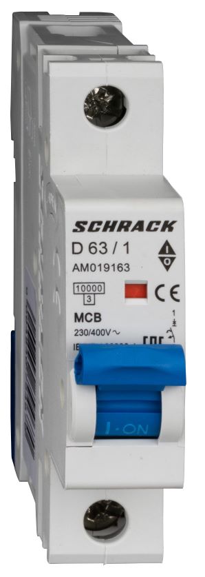 Istič D63/1 10kA, charakteristika D 63A, 1-pólový