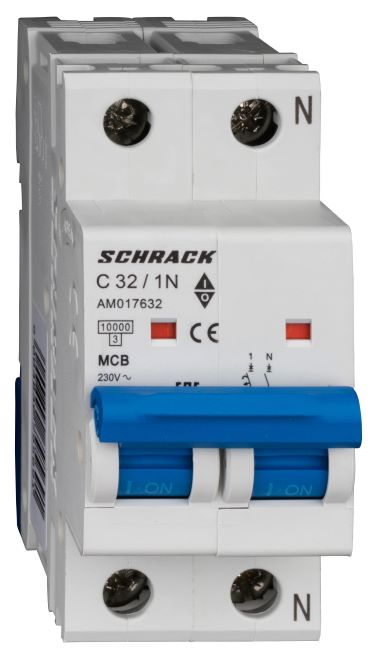 Istič C32/1N 10kA, charakteristika C 32A, 1+N